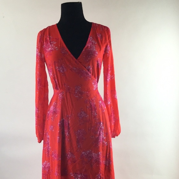 Gianni Bini Rotar Floral Long Sleeve Maxi Dress - Picture 2 of 8